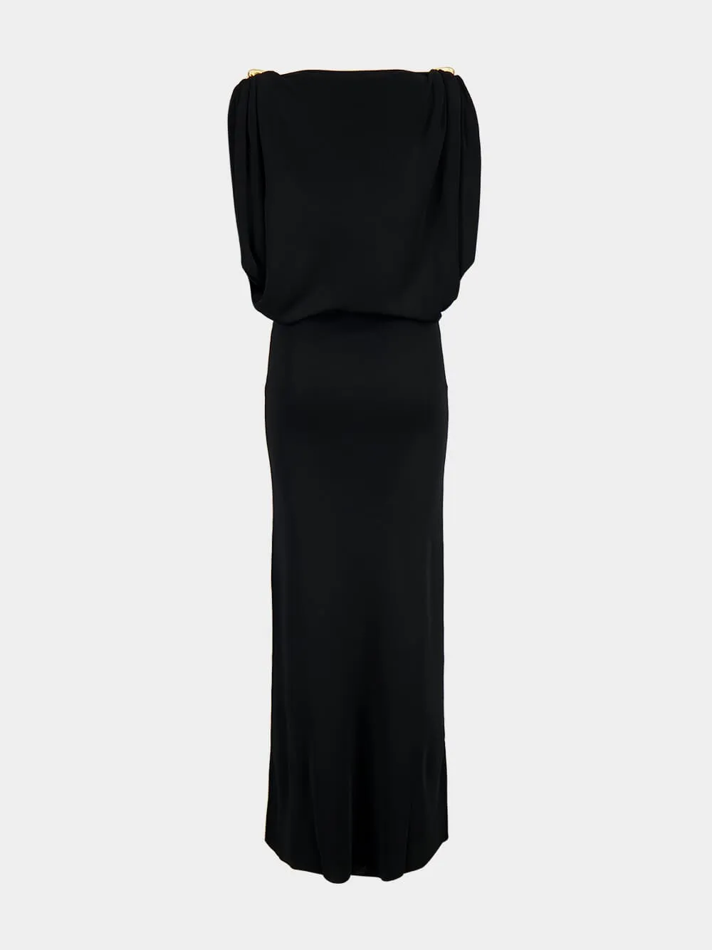 Black Henderson Draped Maxi Dress sold by Fashion Clinic product image thumbnail 2