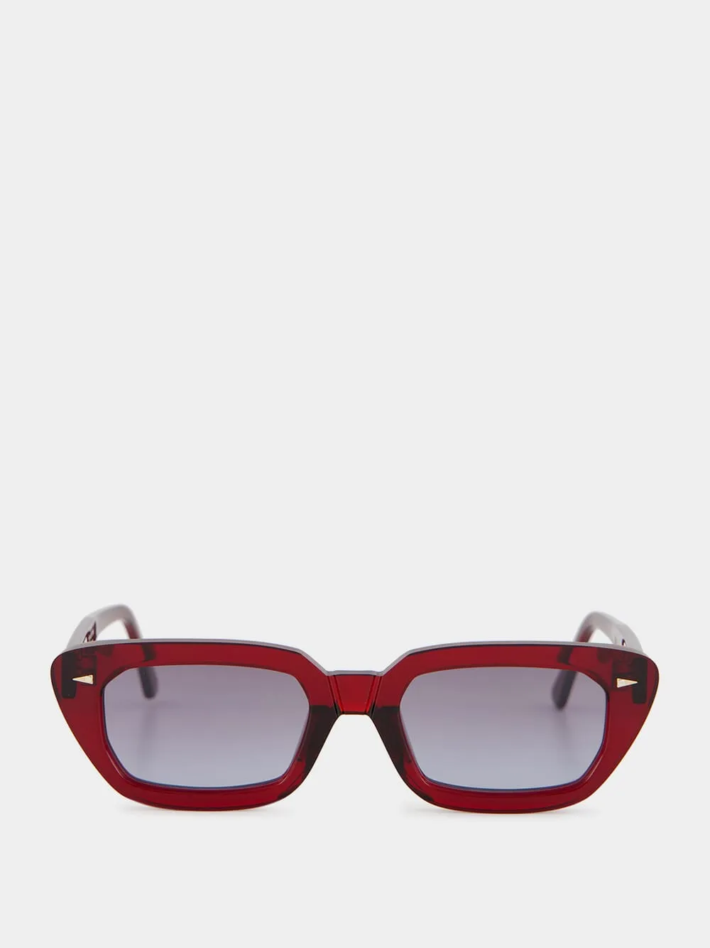 Jeanne Sunglasses in Burgundy and Blue Gradient sold by Fashion Clinic