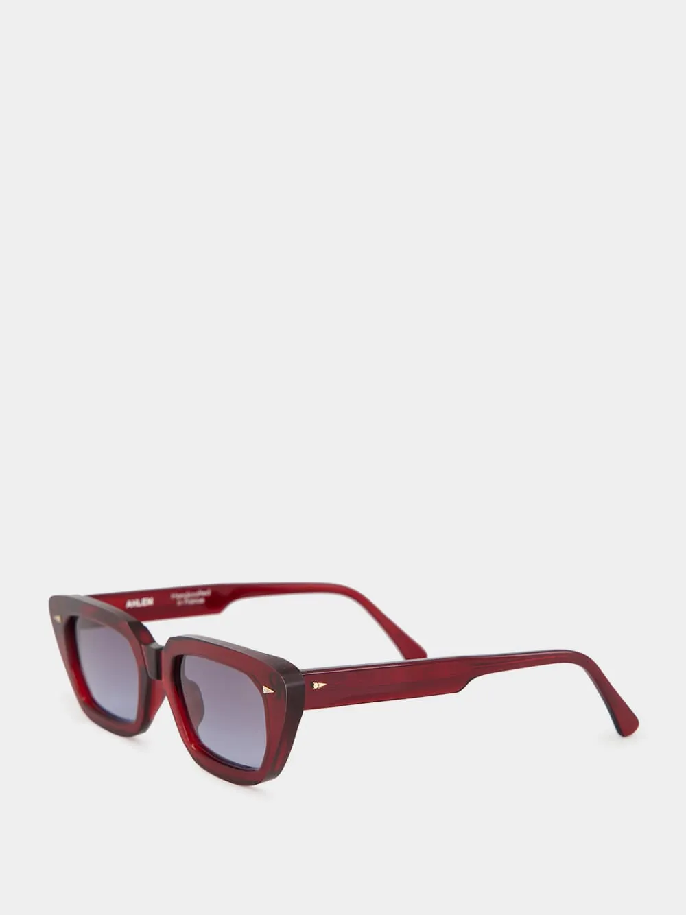 Jeanne Sunglasses in Burgundy and Blue Gradient sold by Fashion Clinic product image thumbnail 3