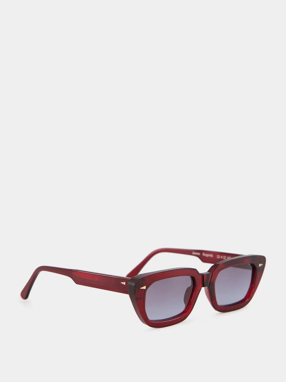 Jeanne Sunglasses in Burgundy and Blue Gradient sold by Fashion Clinic product image thumbnail 2