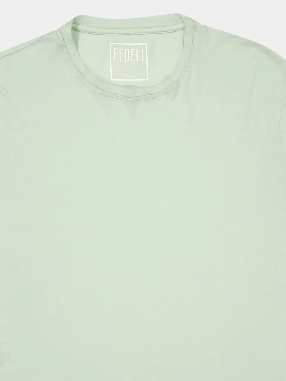 Light Green Gary Cotton T-Shirt sold by Fashion Clinic product image thumbnail 3