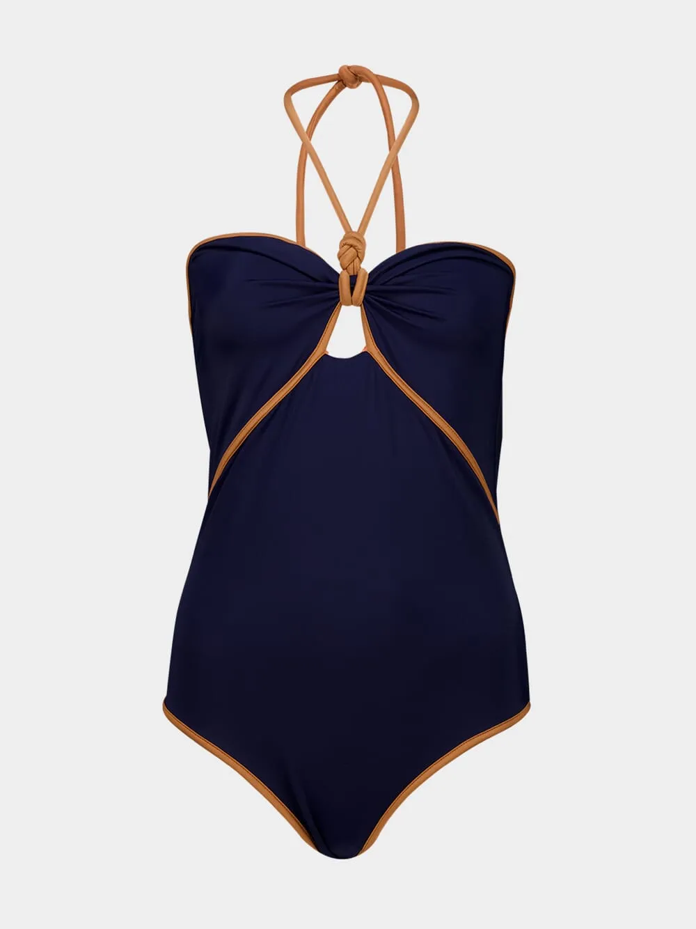 Navy Salt And Saddle One-Piece sold by Fashion Clinic