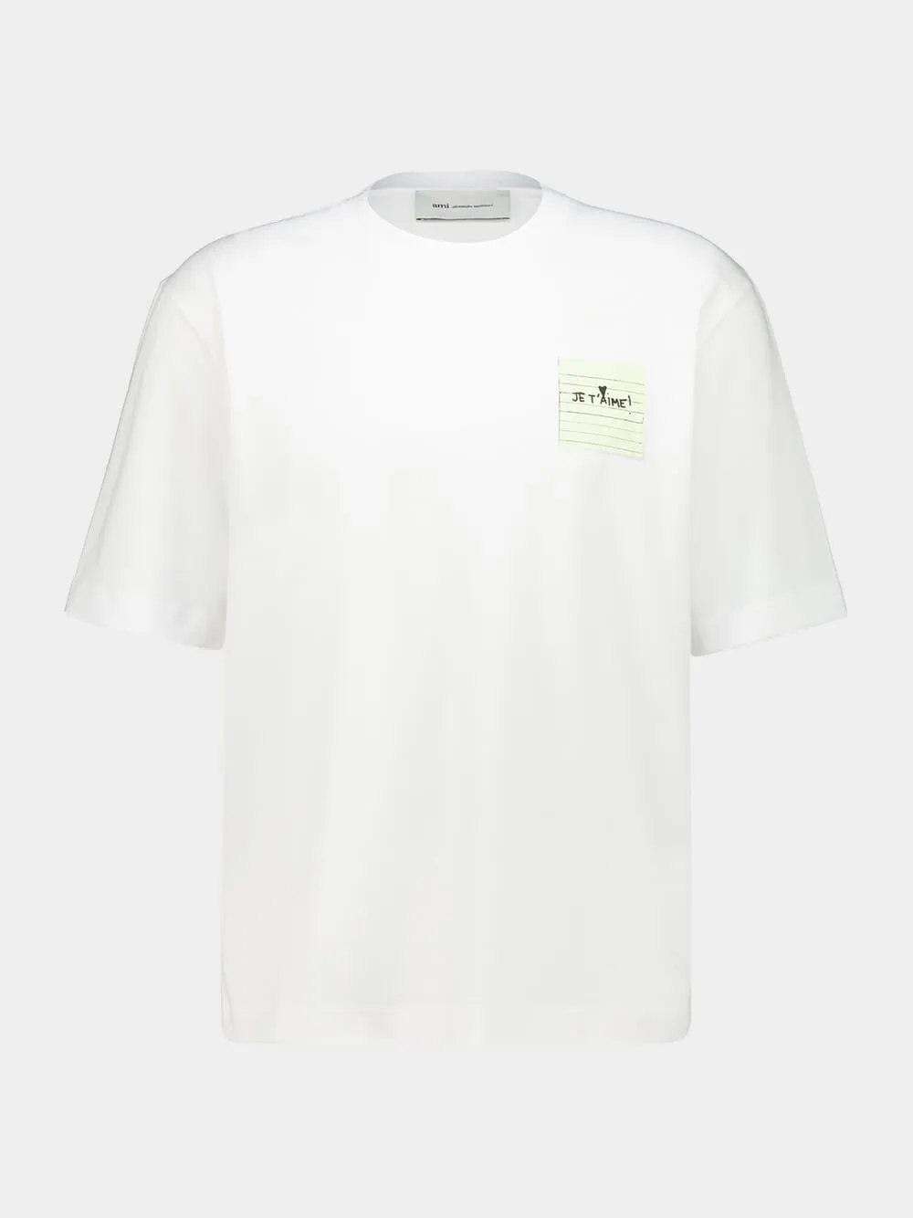 White Je T’Aime Cotton T-Shirt sold by Fashion Clinic