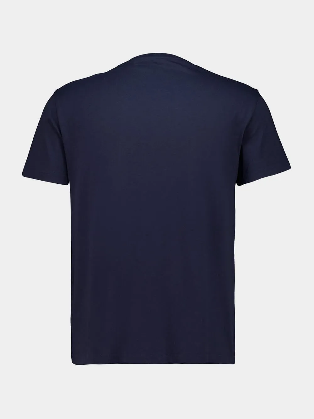 Navy Vlogo Cotton Crewneck T-Shirt sold by Fashion Clinic product image thumbnail 2