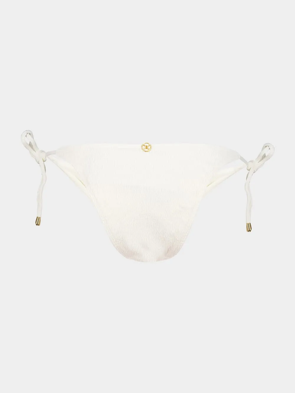 White Firenze Tie Side Bikini Bottom sold by Fashion Clinic product image thumbnail 3