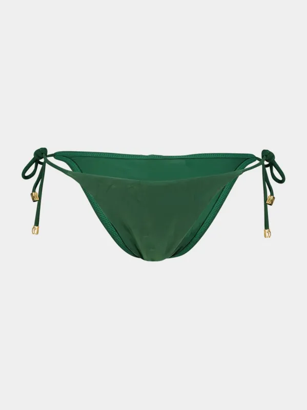 Green Matte Tie Side Bottom made by Vix