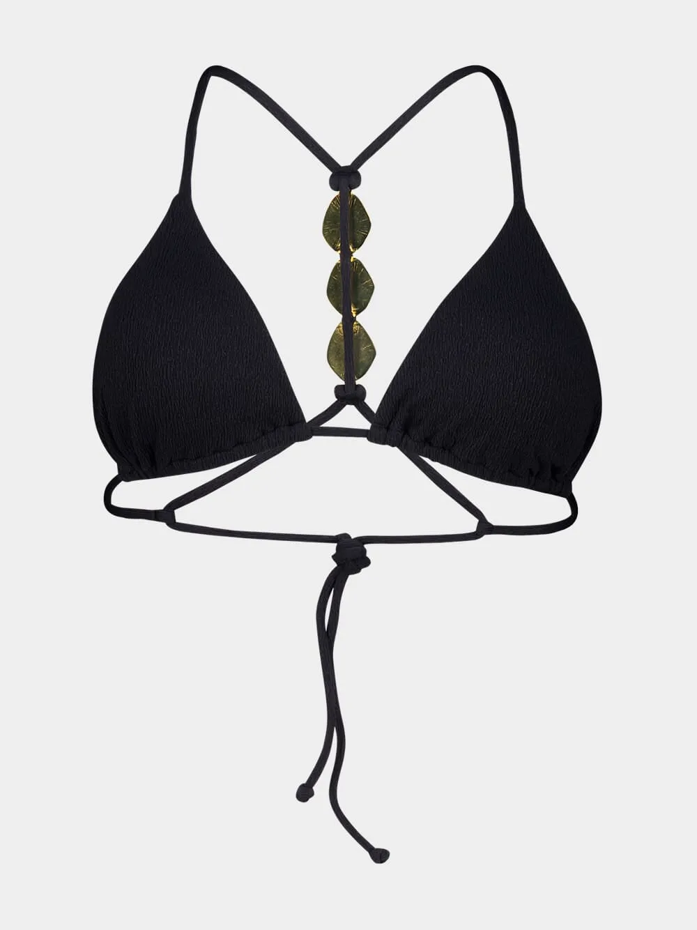 Black Firenze Petra T Back Tri Top sold by Fashion Clinic product image thumbnail 2