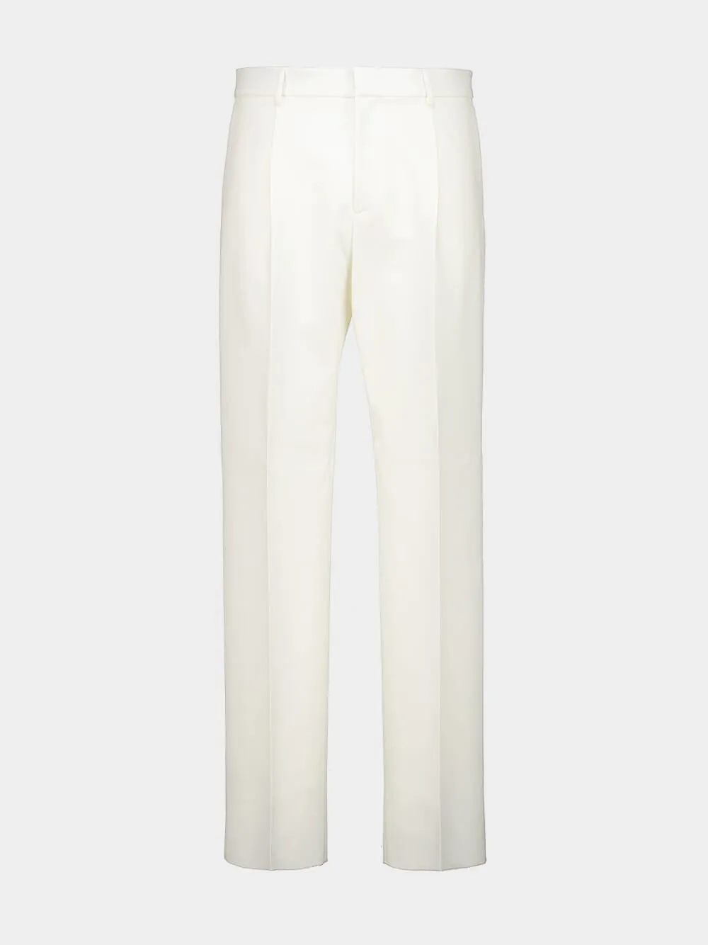 Ecru Tailored Cotton Cashmere Twill Trousers sold by Fashion Clinic product image thumbnail 2