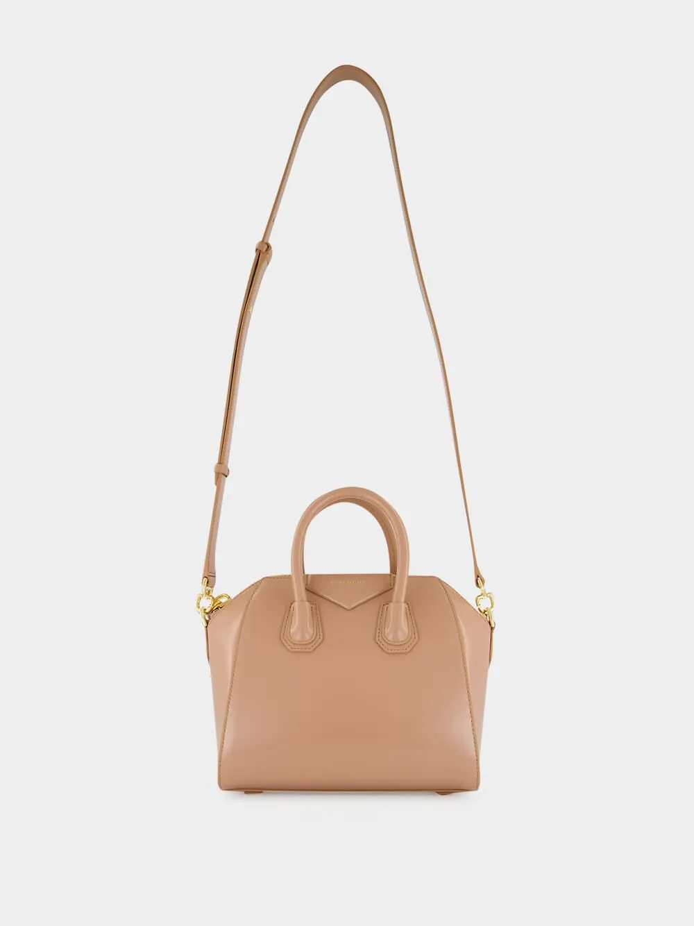 Blush Pink Mini Antigona Box Leather Bag sold by Fashion Clinic product image thumbnail 2