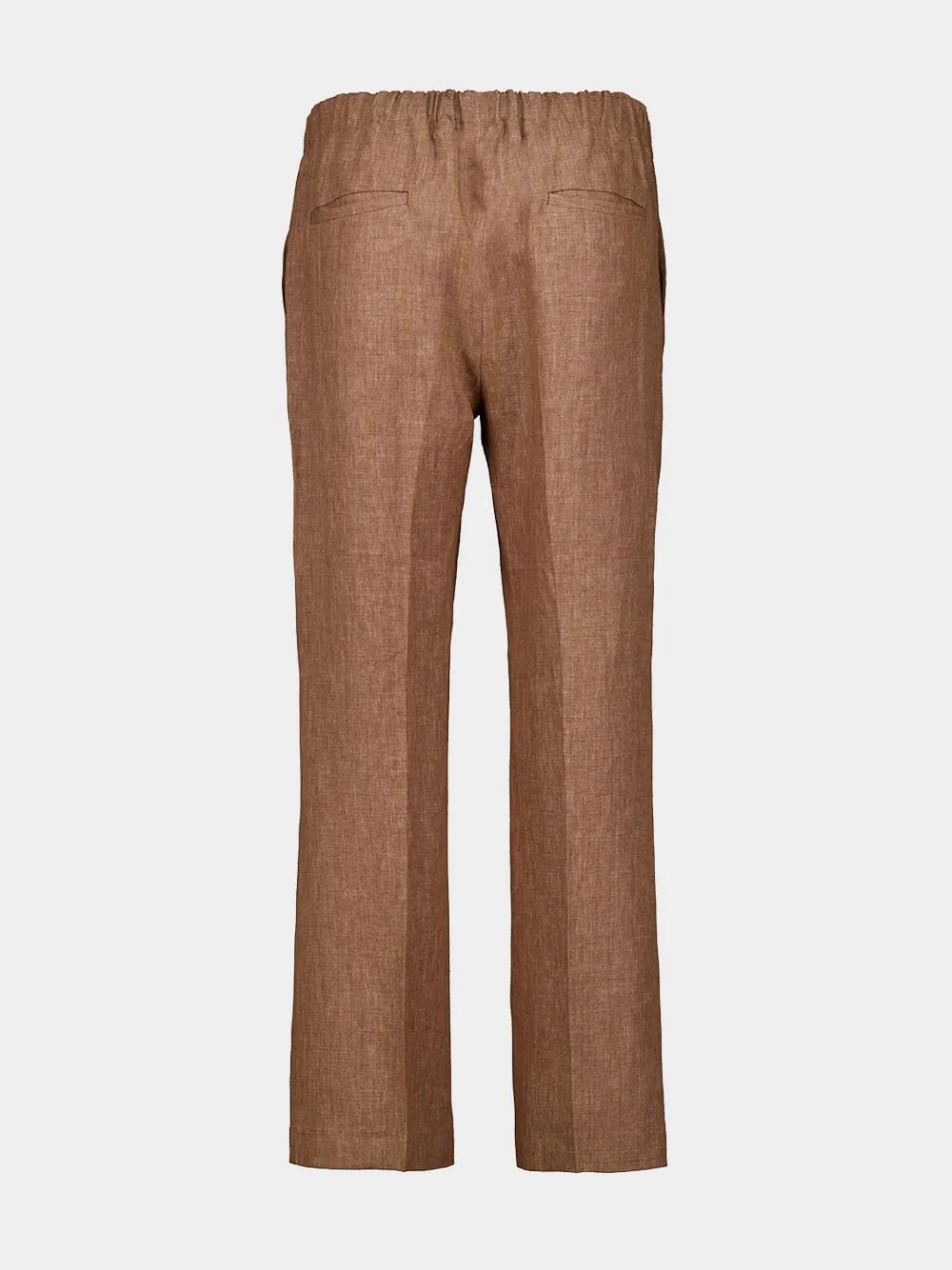 Light Brown Linen Pants sold by Fashion Clinic product image thumbnail 2