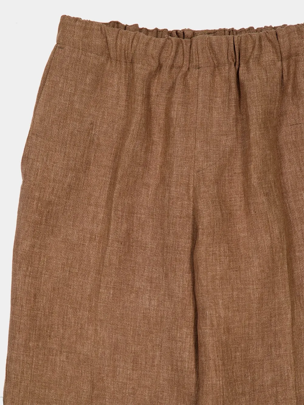 Light Brown Linen Pants sold by Fashion Clinic product image thumbnail 3