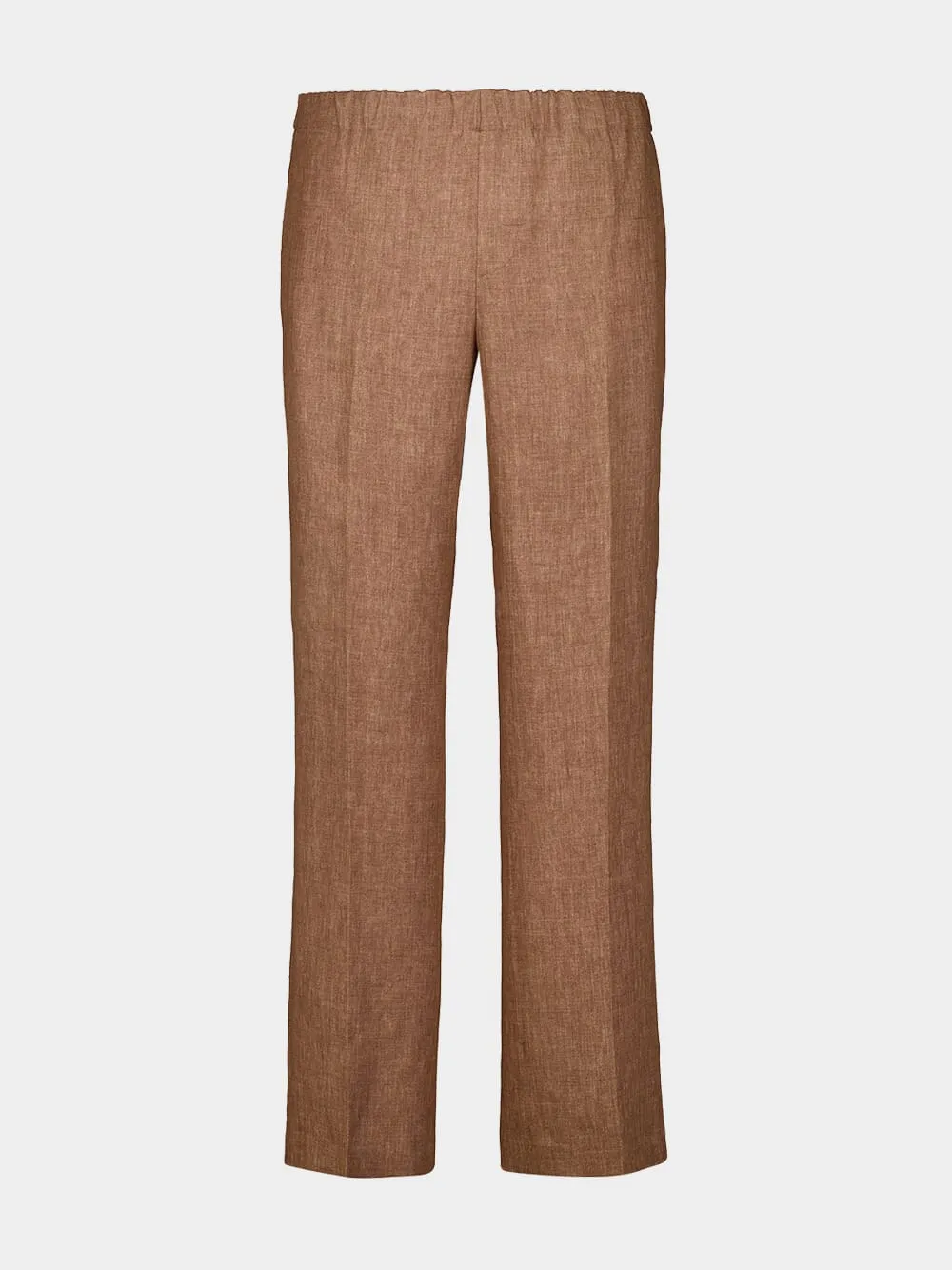 Light Brown Linen Pants sold by Fashion Clinic