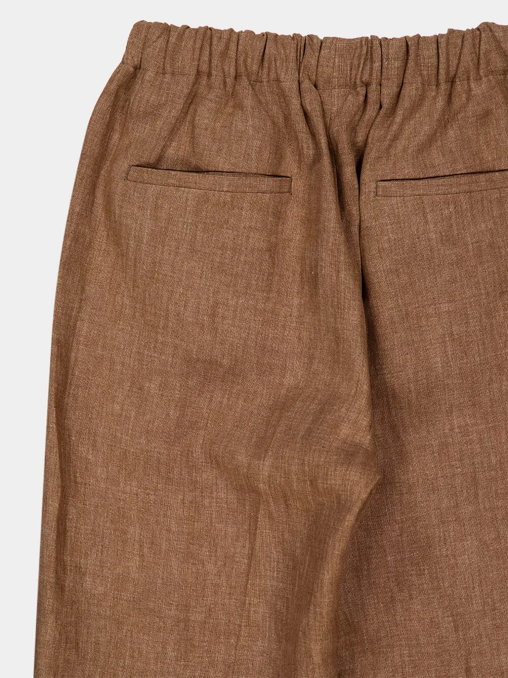 Light Brown Linen Pants sold by Fashion Clinic product image thumbnail 4