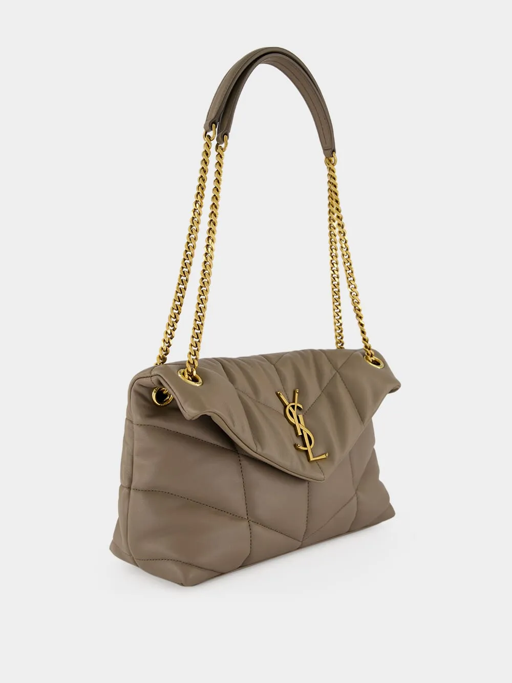 LouLou Puffer Small Light Taupe Lambskin Bag sold by Fashion Clinic product image thumbnail 4