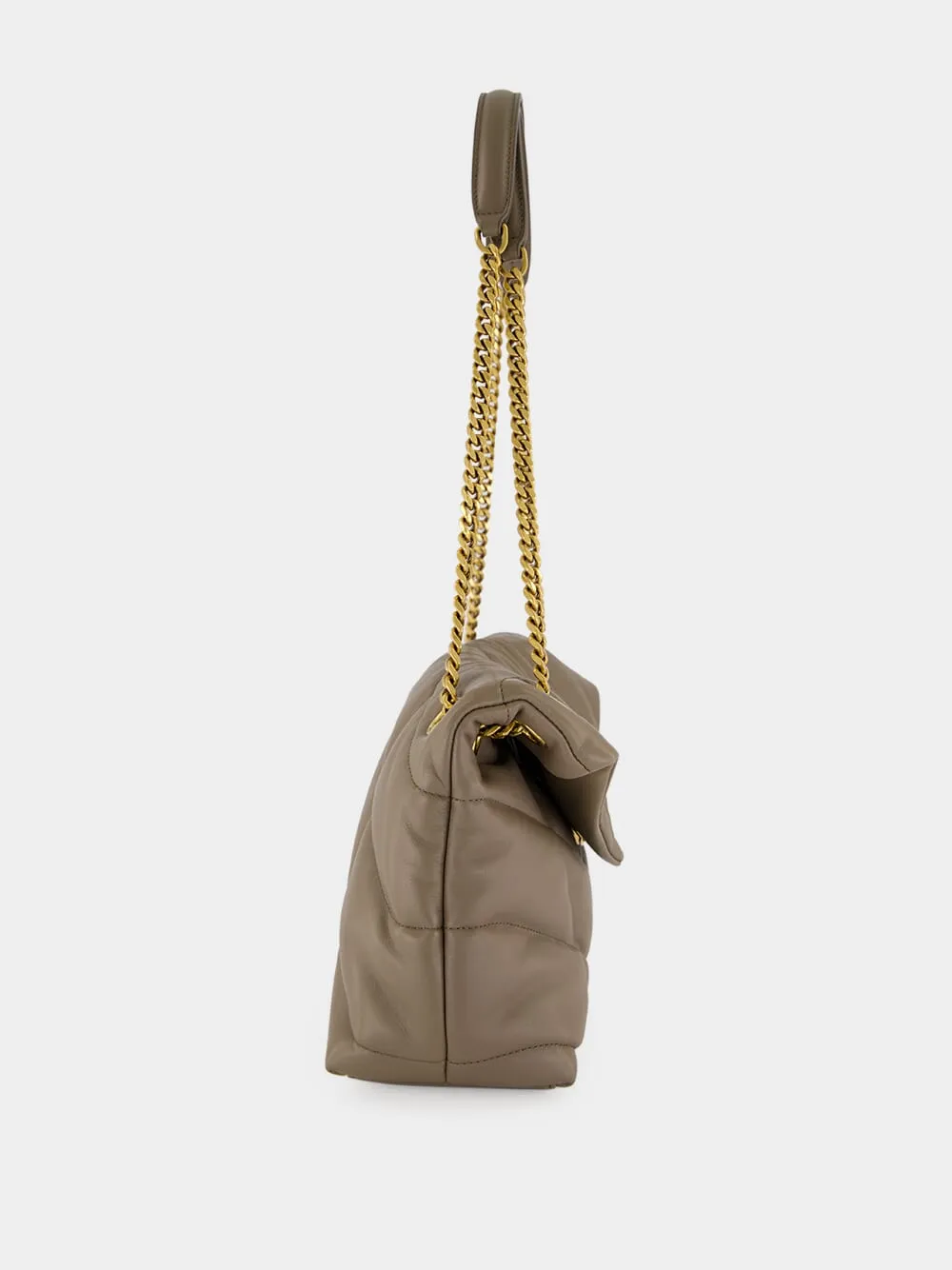 LouLou Puffer Small Light Taupe Lambskin Bag sold by Fashion Clinic product image thumbnail 5