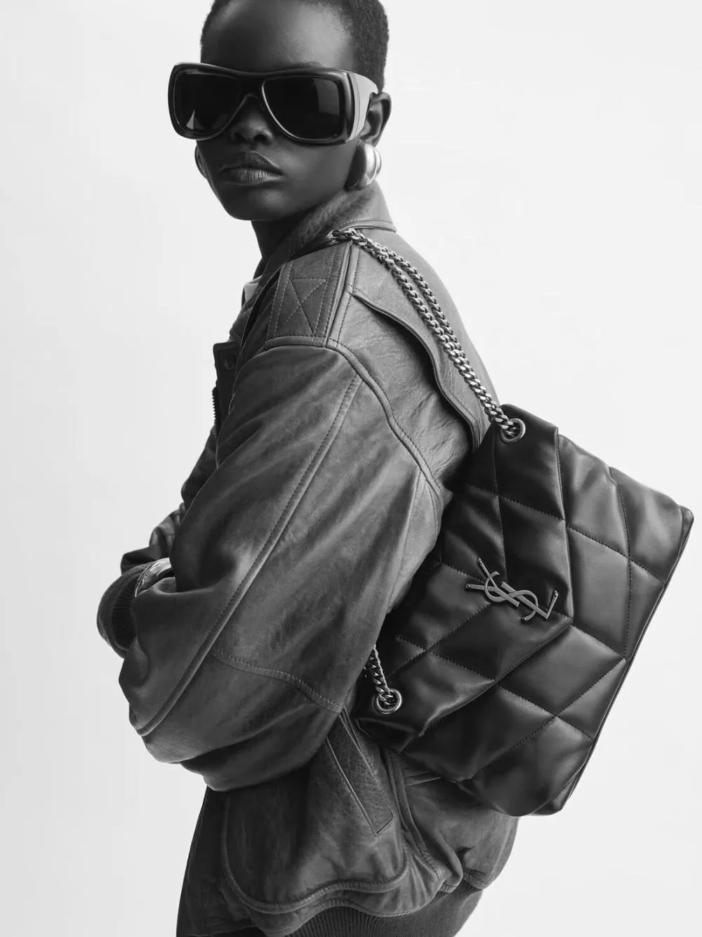 LouLou Puffer Small Light Taupe Lambskin Bag sold by Fashion Clinic product image thumbnail 2