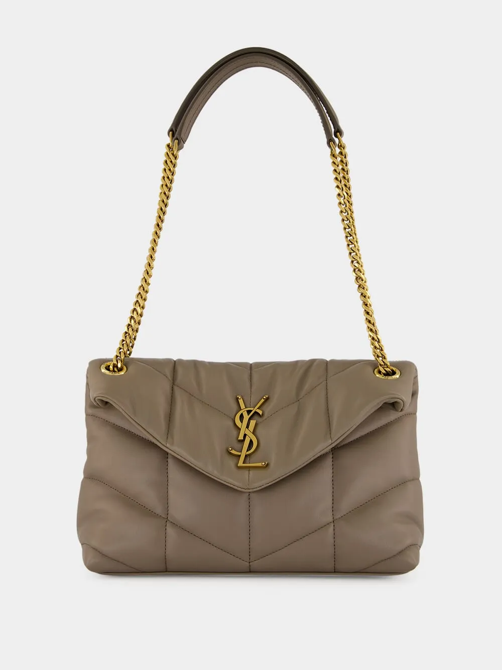 LouLou Puffer Small Light Taupe Lambskin Bag sold by Fashion Clinic product image thumbnail 3