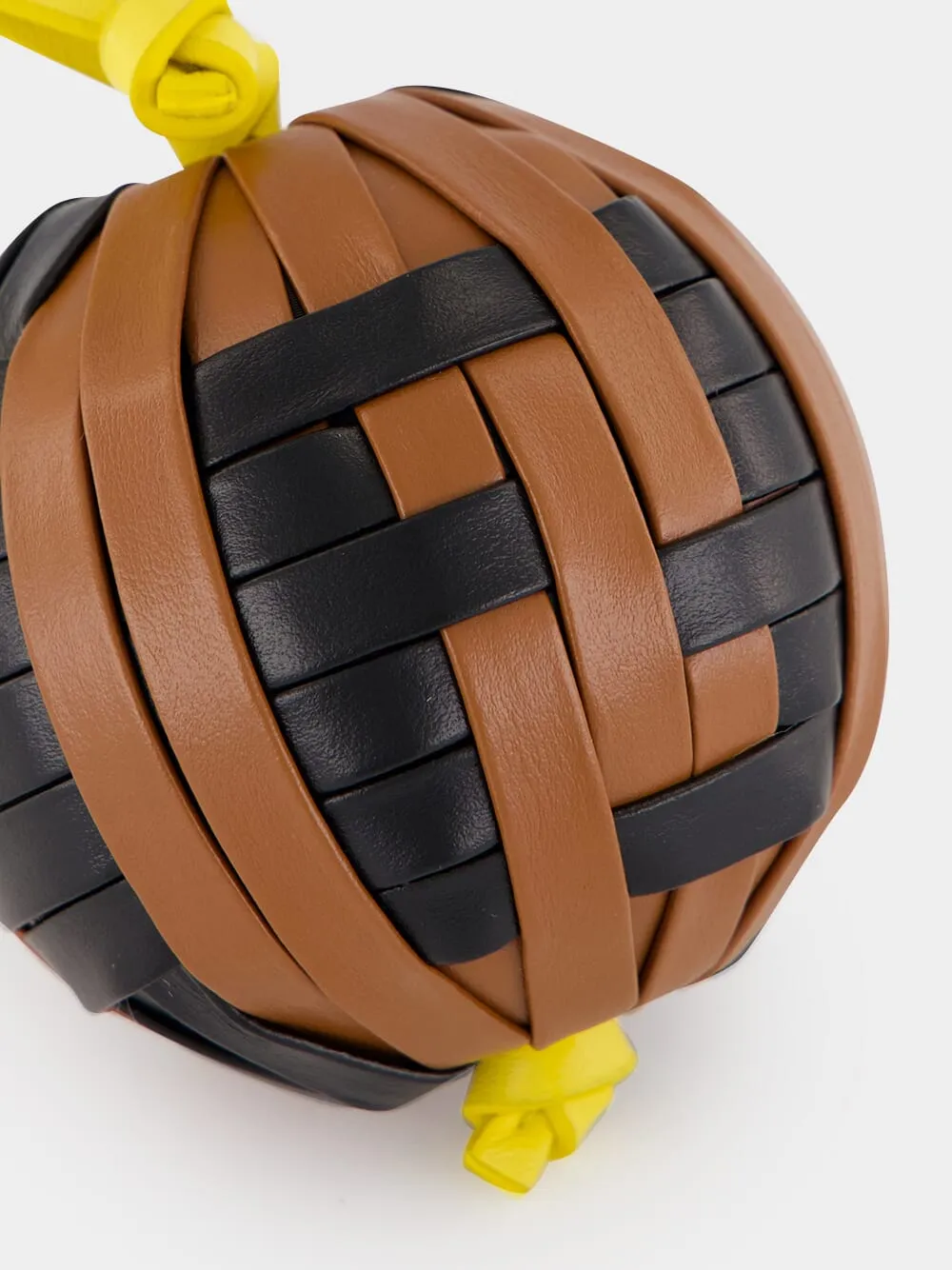 Black and Brown FF Sphera Leather Charm sold by Fashion Clinic product image thumbnail 4
