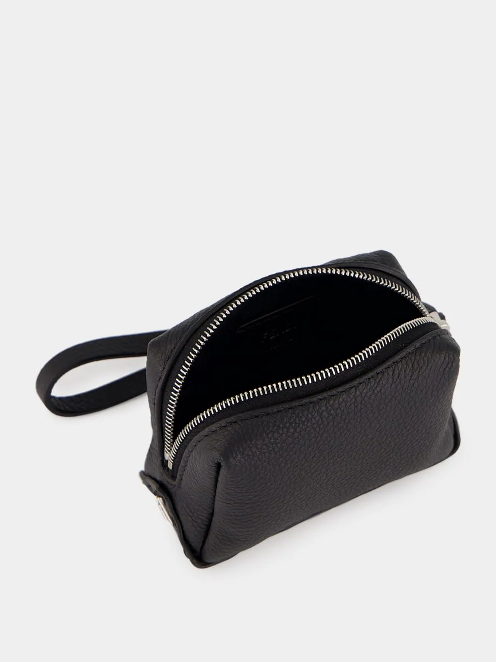 Black Lui Nano Leather Mini Pouch sold by Fashion Clinic product image thumbnail 5