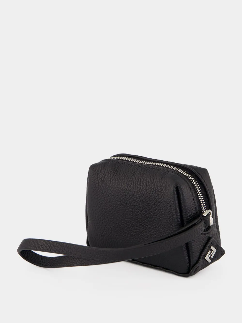 Black Lui Nano Leather Mini Pouch sold by Fashion Clinic product image thumbnail 4