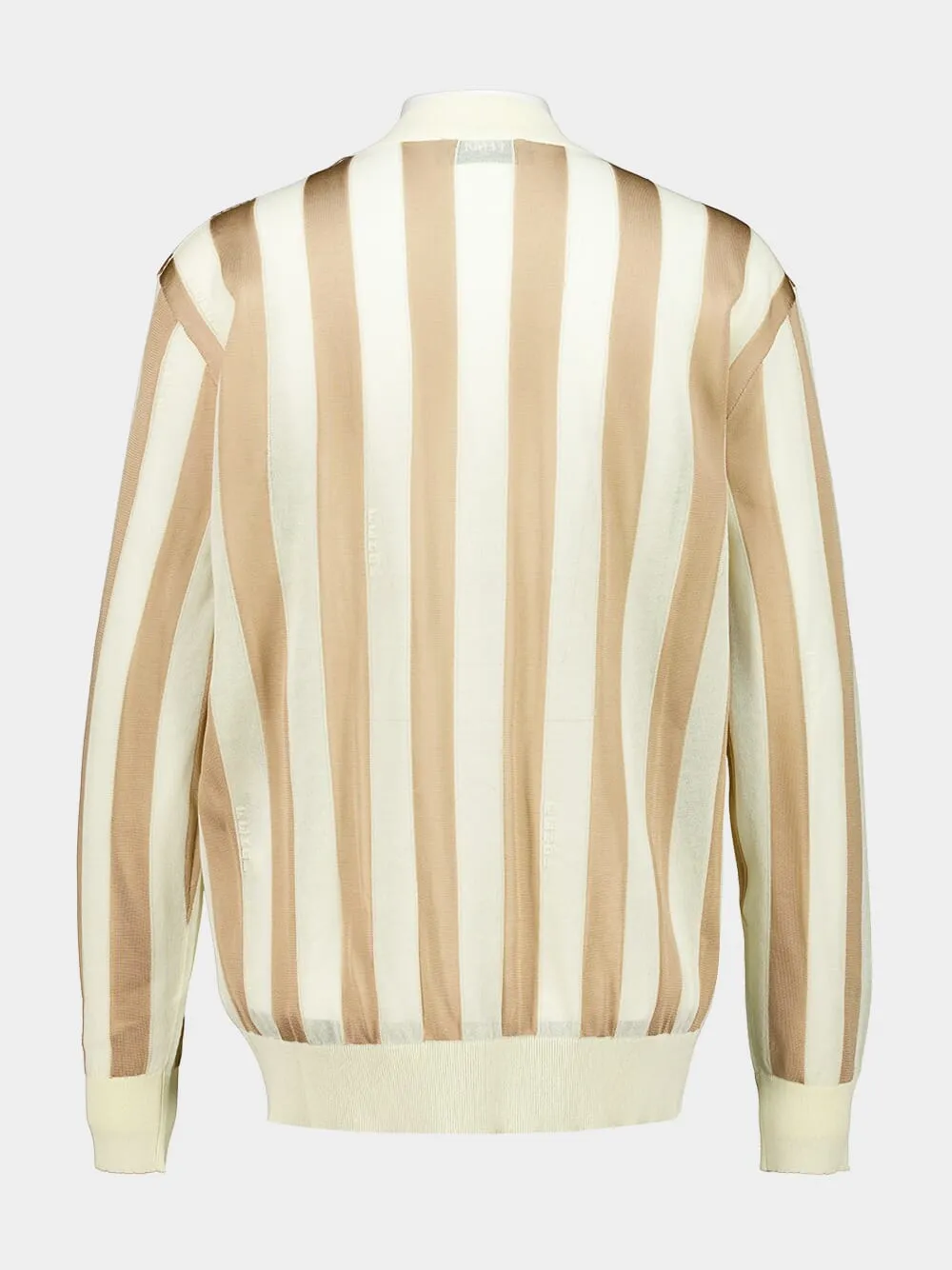 Beige Pequin Silk and Cotton Jumper sold by Fashion Clinic product image thumbnail 2