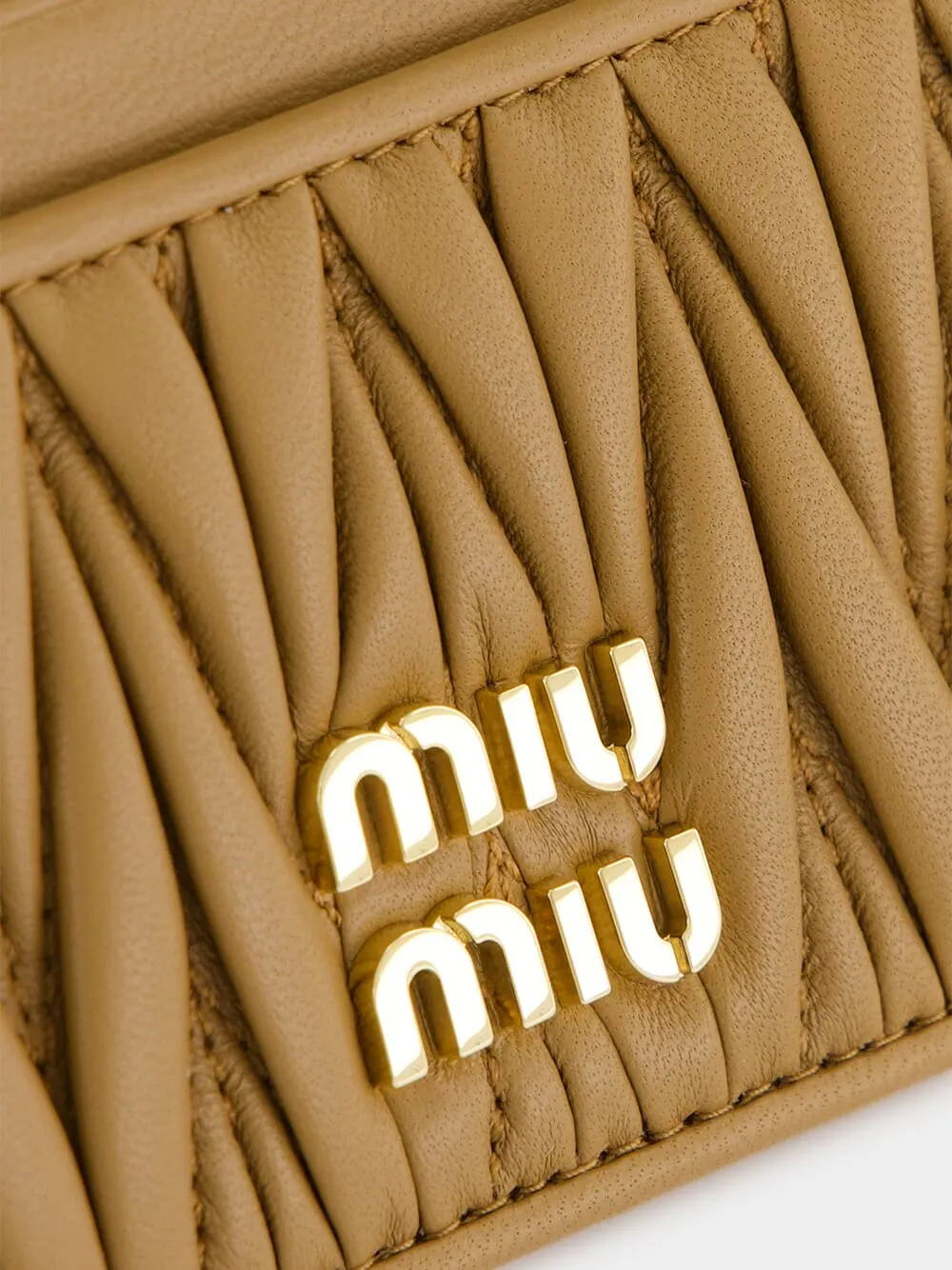 Caramel Matelassé Nappa Leather Card Holder sold by Fashion Clinic product image thumbnail 3