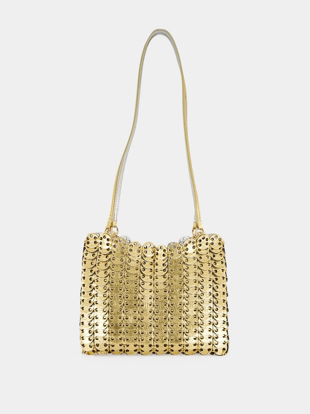 1969 Flip Gold and Silver Leather Bag sold by Fashion Clinic