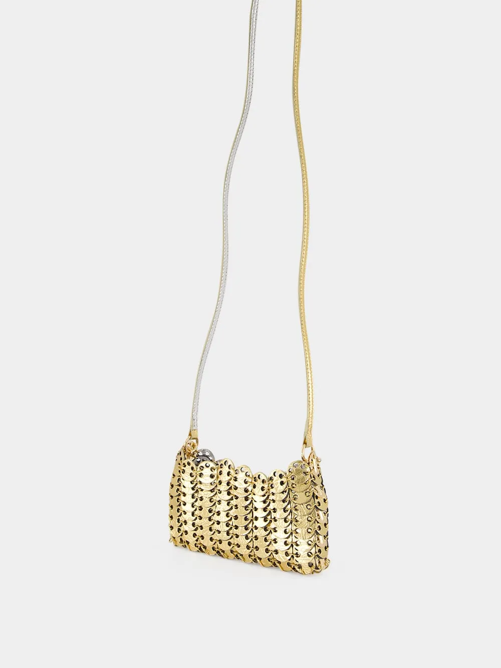 1969 Flip Gold and Silver Leather Crossbody Bag sold by Fashion Clinic product image thumbnail 5