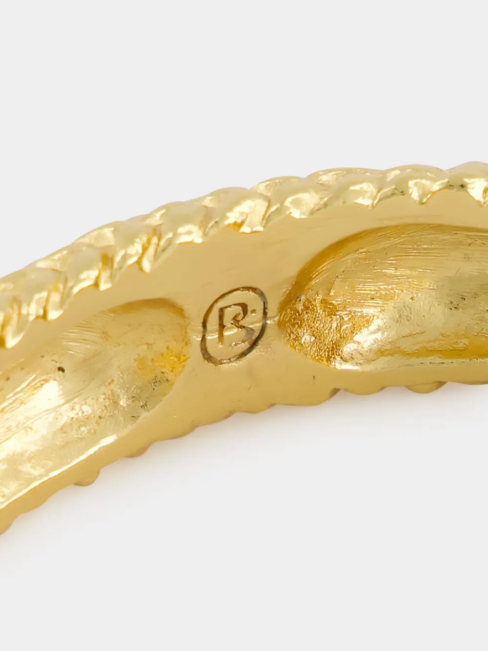 Margo 18K Gold Textured Bracelet sold by Fashion Clinic product image thumbnail 5