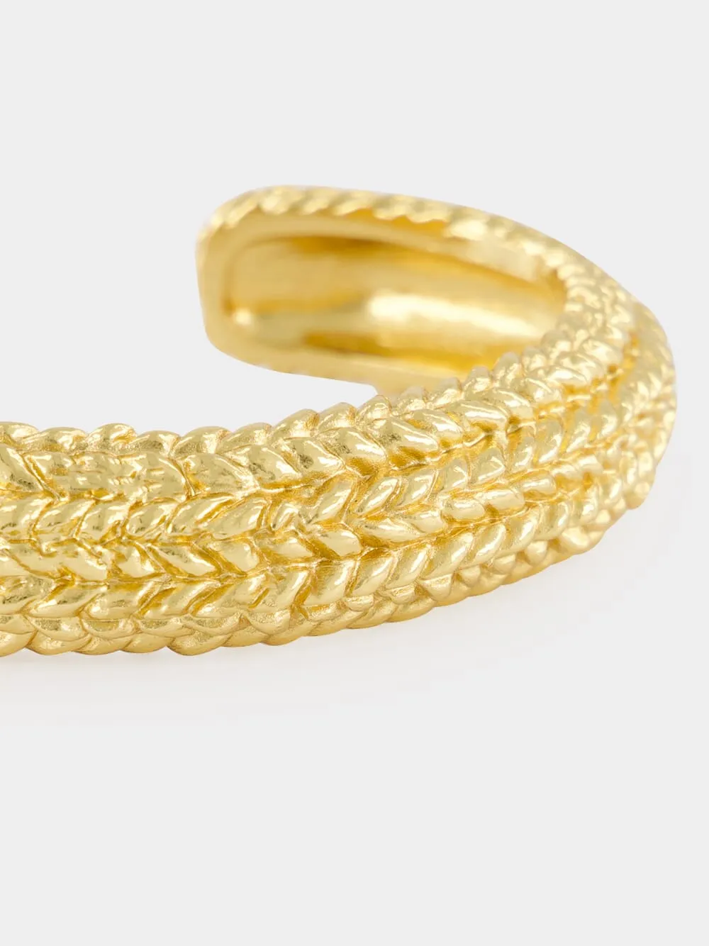 Margo 18K Gold Textured Bracelet sold by Fashion Clinic product image thumbnail 4