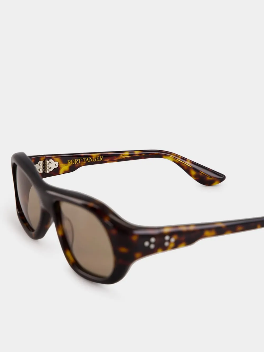 Tortoiseshell Aviator Gray Acetate Sunglasses sold by Fashion Clinic product image thumbnail 5