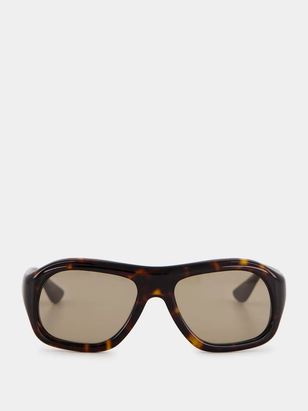 Tortoiseshell Aviator Gray Acetate Sunglasses sold by Fashion Clinic