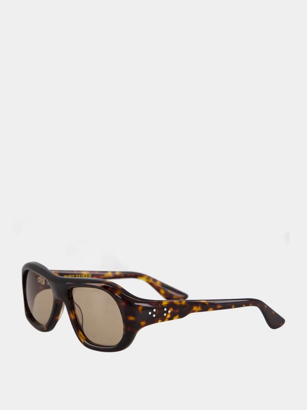 Tortoiseshell Aviator Gray Acetate Sunglasses sold by Fashion Clinic product image thumbnail 4