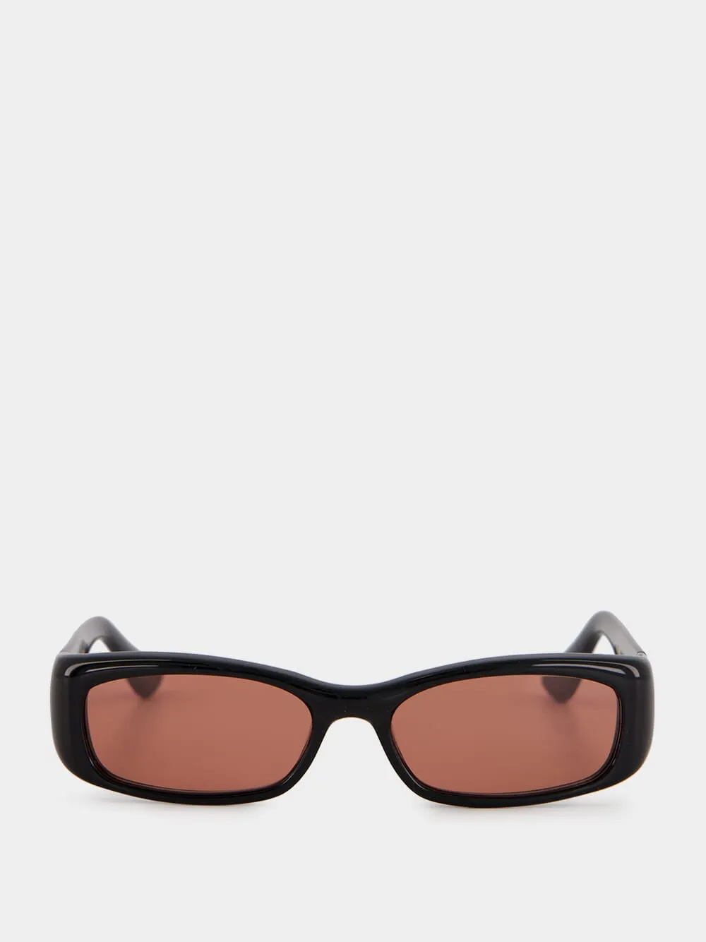 Black Rectangle Leila Acetate Sunglasses sold by Fashion Clinic