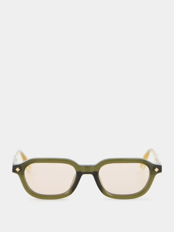 Deep Green Dolce Far Niente Sunglasses made by Fashion Clinic