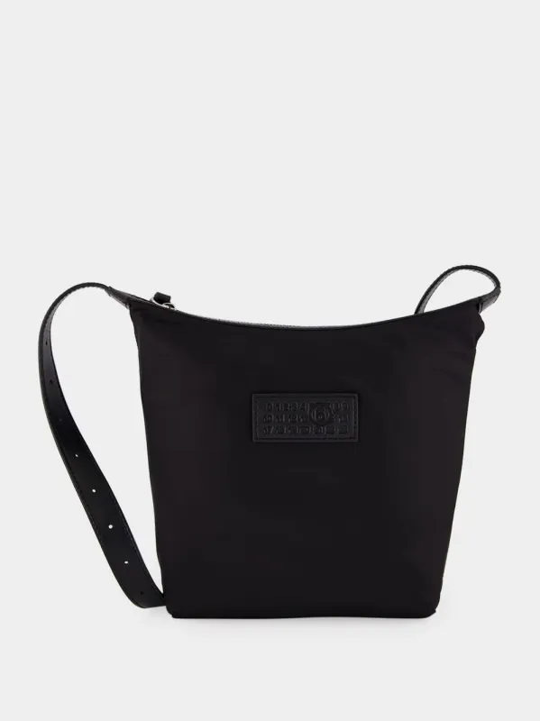 Black Numeric Vertical Nylon Crossbody Bag made by Maison Margiela