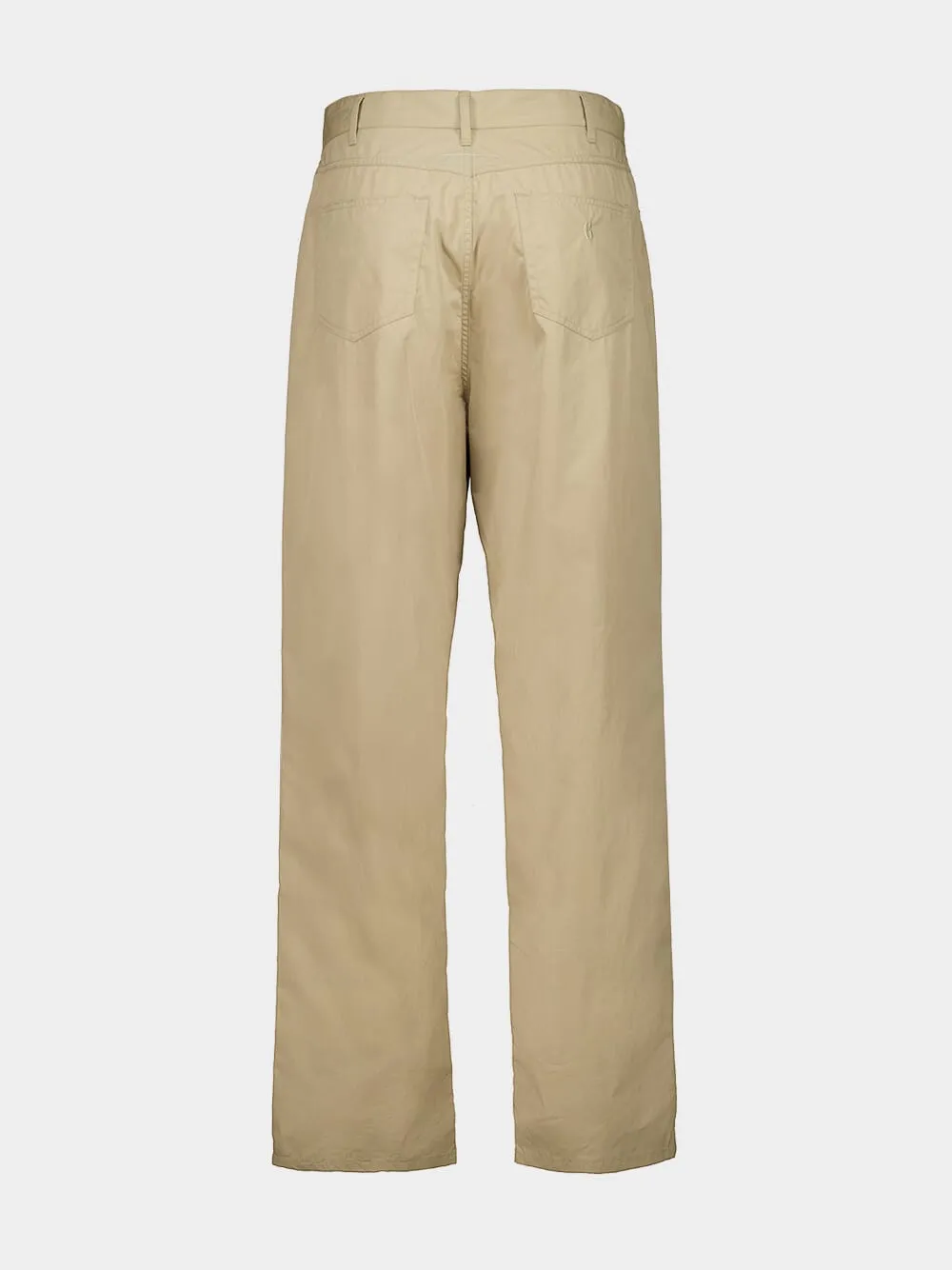 Beige Cotton Trench Wide-Leg Trousers sold by Fashion Clinic product image thumbnail 4