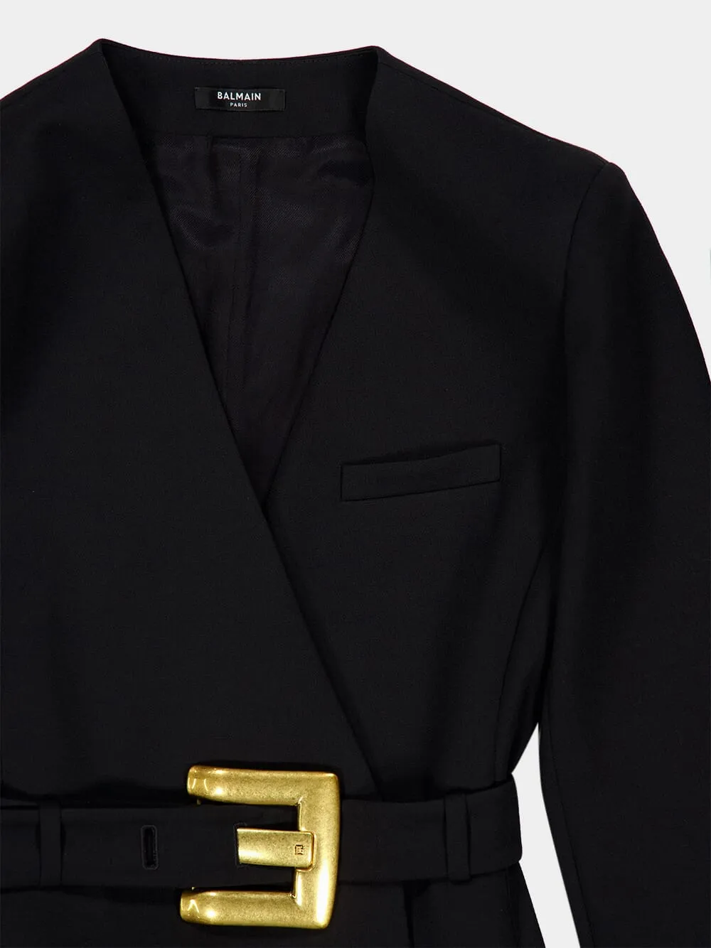 Black Mini Belted Dress sold by Fashion Clinic product image thumbnail 3