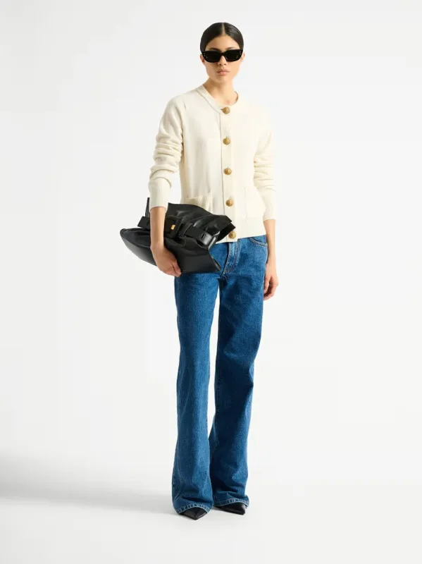White Eco-Cashmere Cardigan made by Balmain