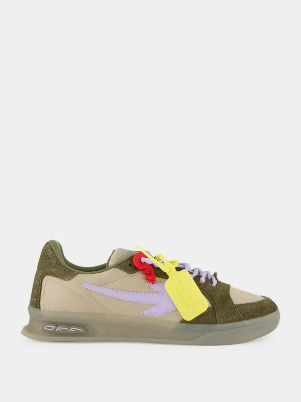 Brown and Lavender End Of Play Sneakers made by Off-White