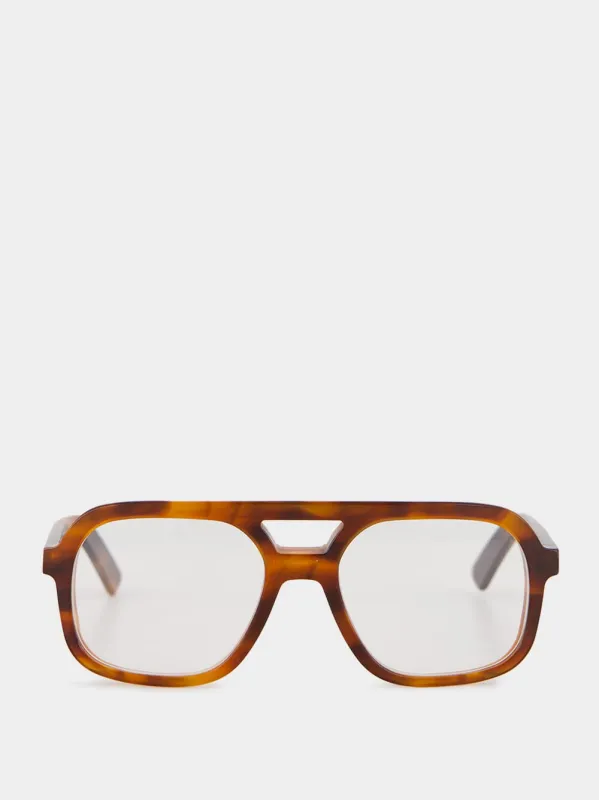 Flamme Havana Massa Acetate Eyeglasses made by Fashion Clinic