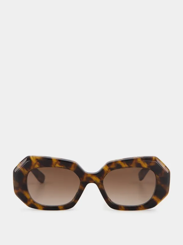 Tortoiseshell Dixie Acetate Sunglasses made by Fashion Clinic