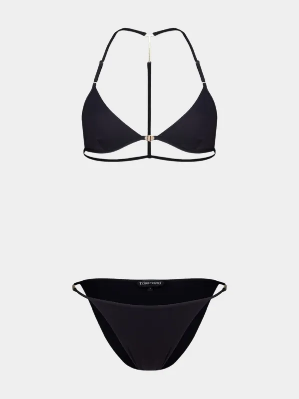 Black Triangle Bikini with T-Trim made by Tom Ford