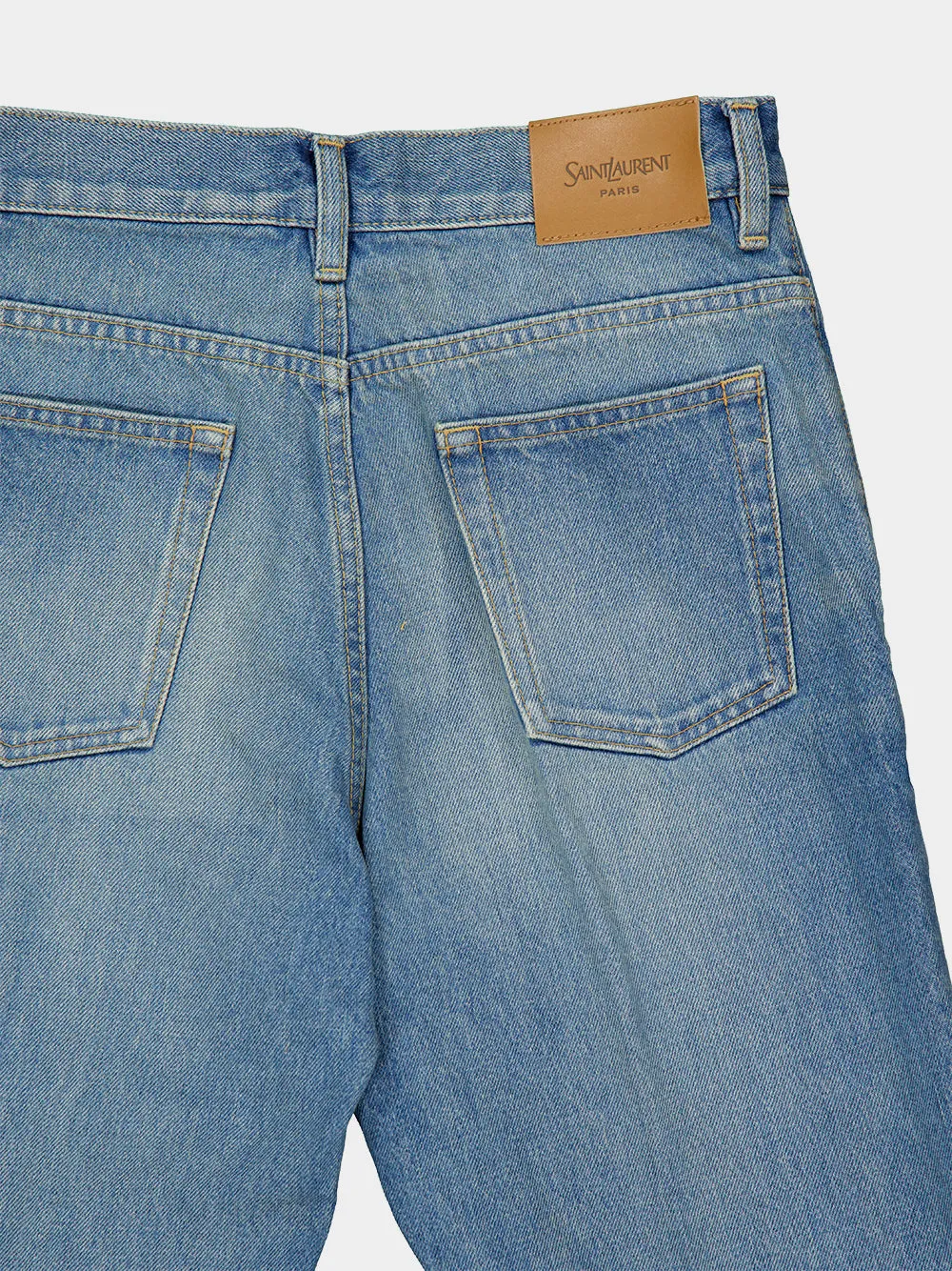 Yves Flared Jeans in Midi Blue Denim sold by Fashion Clinic product image thumbnail 5