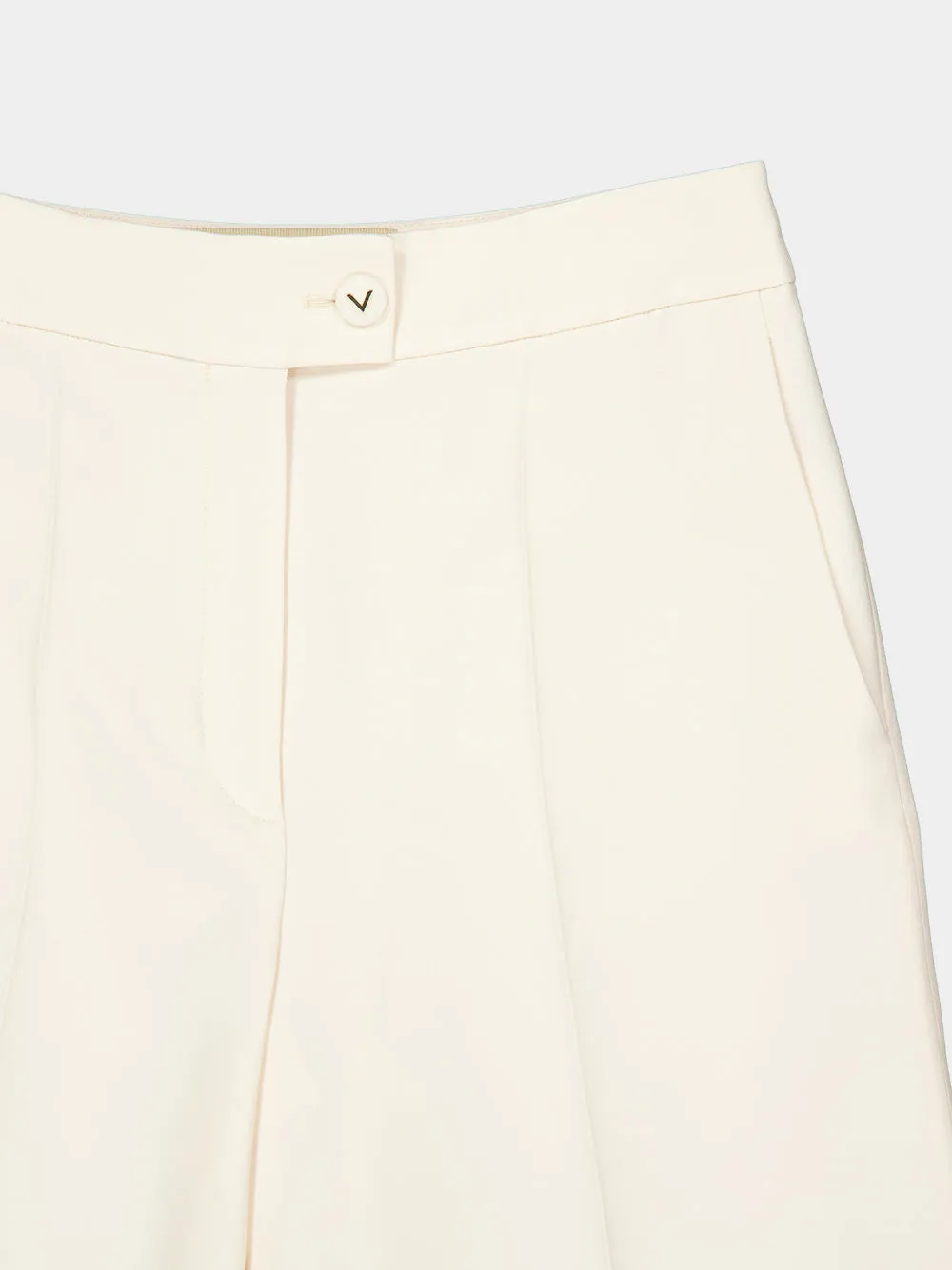 Vanilla Crepe Couture Wide-Leg Trousers sold by Fashion Clinic product image thumbnail 3