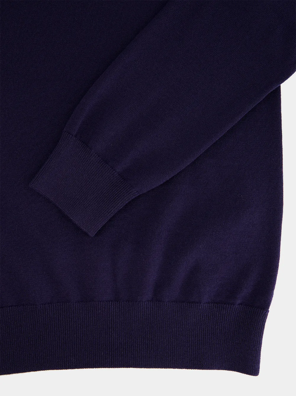 Night Blue Merino Wool Crewneck Sweater sold by Fashion Clinic product image thumbnail 4