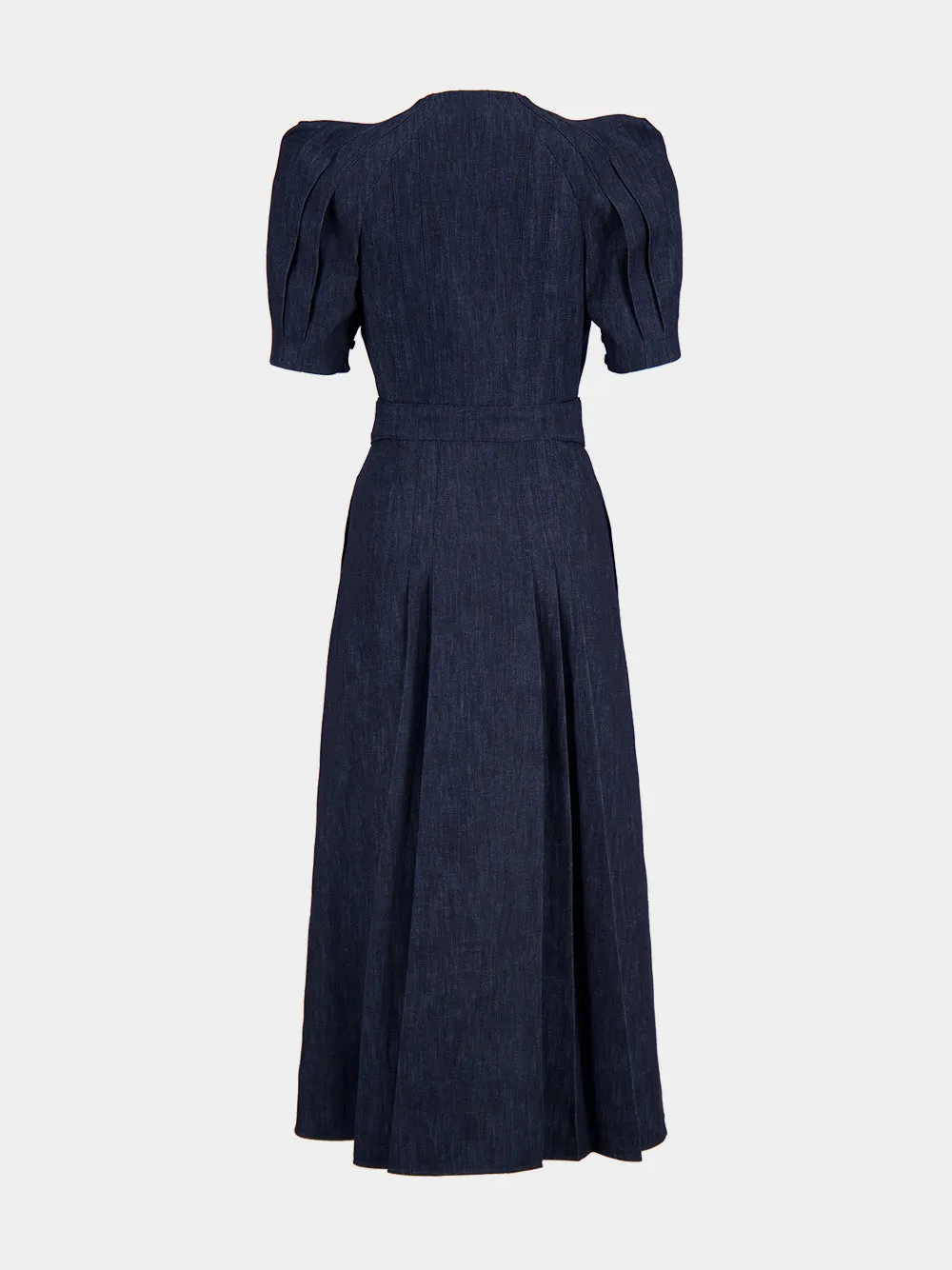Blue Denim Cotton Patricia Midi Dress sold by Fashion Clinic product image thumbnail 2