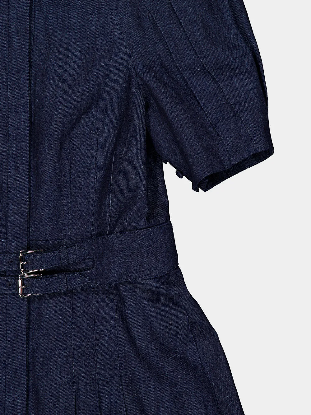 Blue Denim Cotton Patricia Midi Dress sold by Fashion Clinic product image thumbnail 4