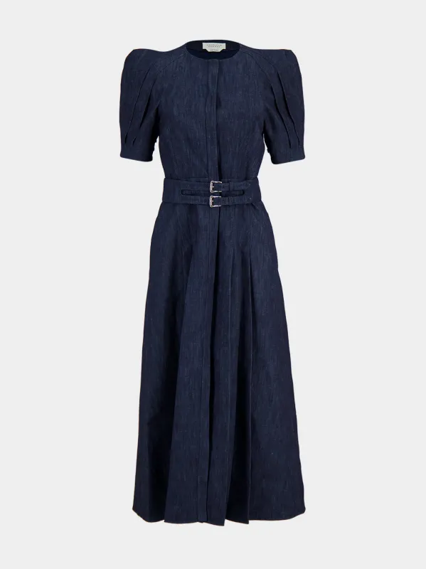 Blue Denim Cotton Patricia Midi Dress made by Gabriela Hearst
