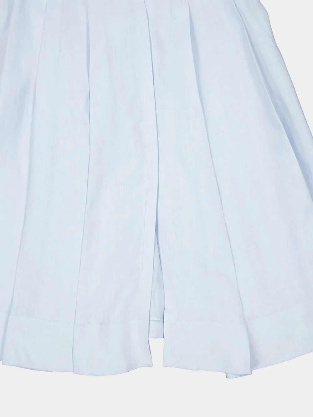 Light Blue Linen Magritte Midi Dress with Straps sold by Fashion Clinic product image thumbnail 4